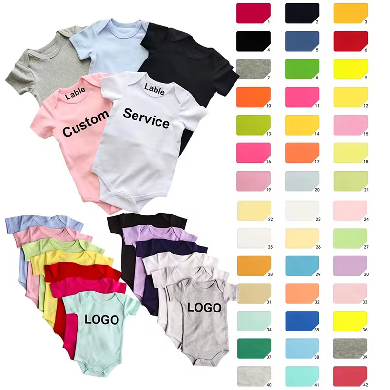 Bayi yang baru dilahirkan bayi yang disikat kapas bayi perempuan romper bodysuit bayi