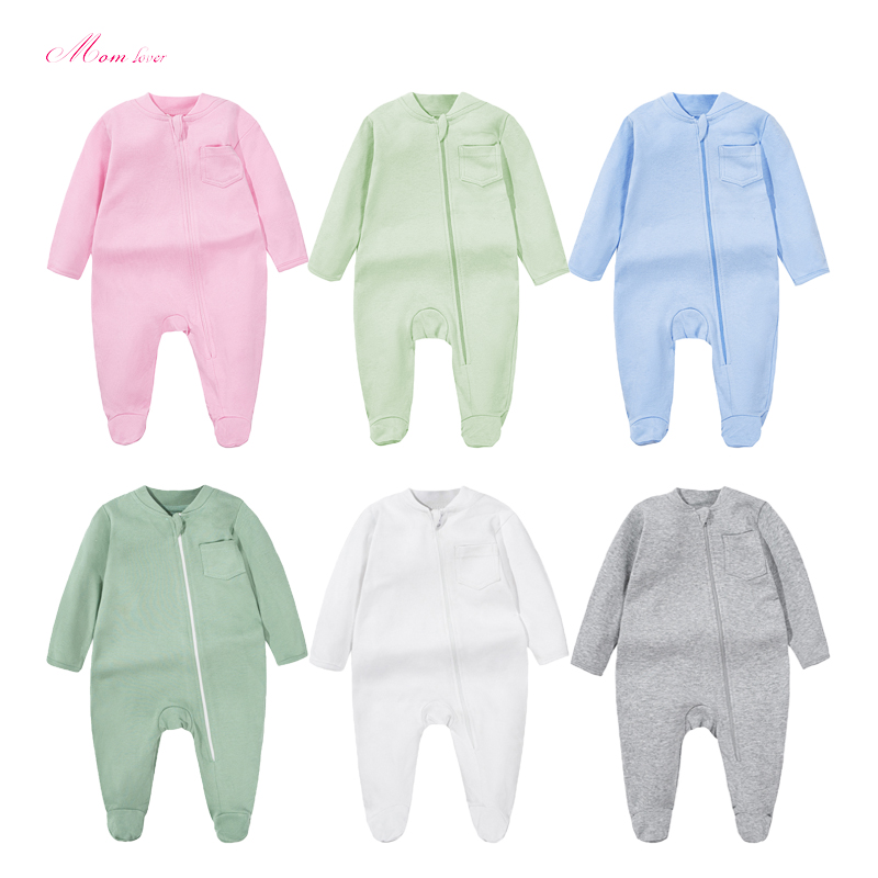 Jumpsuit bodysuit lengan panjang yang baru dilahirkan